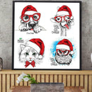Merry Christmas Metal Cutting Dies And Clear Stamp Set For DIY Scrapbooking