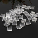 100Pcs Plastic Clear Pushbutton Switch Tact Button Cap Keycap Covers Protector
