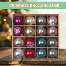 16pcs 6cm Christmas Decoration Balls Tree Hanging Ball Home Ornament (D)