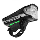 3 in 1 USB Rechargeable LED Bike Front Light+Bicycle Computer+Electric Bell