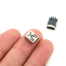 20pcs Mini Micro USB Type B 5 Pin Female Socket Right Angle DIP Jack Connector Z
