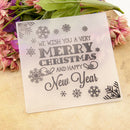 merry Christmas Embossing folders Plastic Embossing Folder For Scrapbooking  JR
