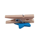 Card Photo Clothespin Pegs Star Crafts Mini Wooden Clip 50pcs Blue