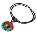 Ethnic Style Accessories Hand-Knitted Pine Wax Line Bohemian Style Necklace