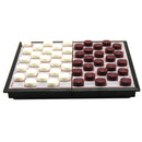 50 PCS Magnetic Checkers Draughts Folding Chessboard Travel Game Educational