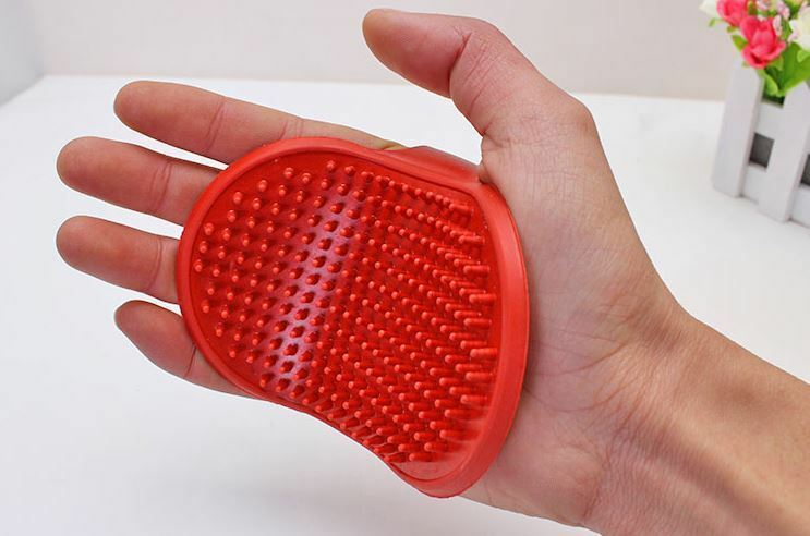 ular Dog Cat Bath Brush Comb Hair Rubber Glove Pet Hair Grooming Mitt NTATSE