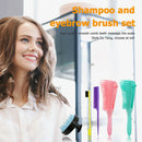 5pcs Octopus Head Scalp Neck Brush Eyebrow Shampoo Hair Washing Comb Brush
