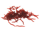 Pack 100 Soft Worm EarthWorm Fishing Lure Tackle Baits Bass Trout Carp Bream