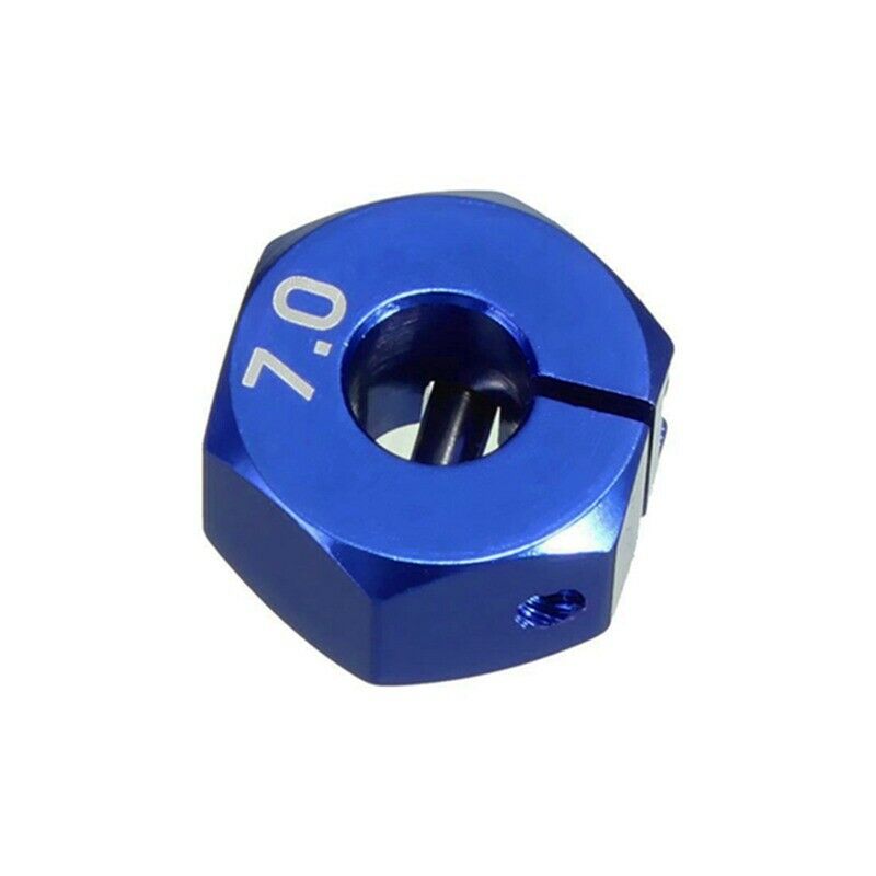 Blue RC Metal 7.0 Wheel Hex 12mm Drive With Pin Screw For HSP HPI Tamiya RC V2Y4