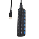7-Port USB 3.0 Hub with Individual LED Power Switches