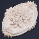 Retro Wood Ornament Applique Carving Ornament for Cabinet Door Furniture De