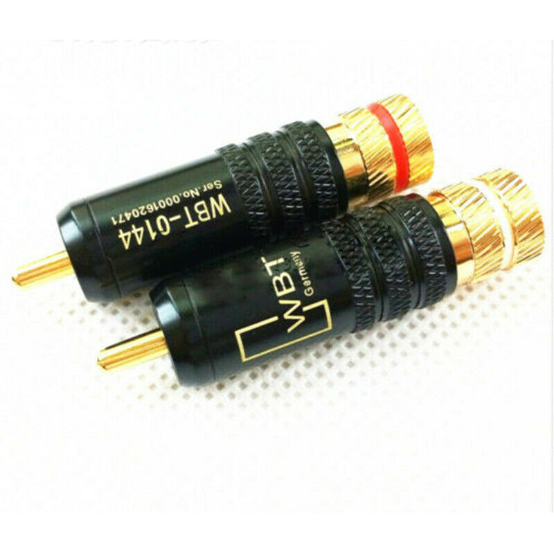 4Pcs Rca Locking Plugs Audio Video Connectors