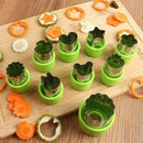 9pcs Stainless Steel Fruit Vegetable Cookie Shape Cutters Kid New Set Mold L7G8