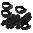 20pcs Black Cable Ties Straps Reusable Hook Loop Wire Strap Tie Management