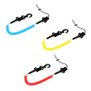 Surfboard SUP Kayak Coil Paddle Leash Diving Accessories Lanyard Cord blue