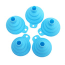 5Pcs Foldable Mini Silicone Collapsible Funnels Convenient Storage Kitchen T Kw