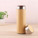 Creative Bamboo Cup Stainless Steel Insulated Water Bottle Coffee Insulatio