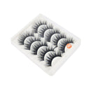 5 Pairs Blue+Black Long Thick Cross False Eyelashes Handmade eye lashes makeu FT