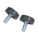 Screw On Type Furniture Glide Leveling Foot Adjuster 22mm High 20 Pcs D6H6