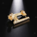 Fashion Women Brooch Sewing Machine Design Pin Collar Accessory Jewelry Gift