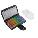 Plastic Pill Box Weekly Medicine Tablet Capsule Storage Case with Cutter Set