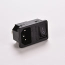 toggle AC 220V 10A 3-Pin IEC320 C14 Power Plug JR