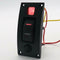 1 Gang Boat Marine Switch Panel ON-OFF-ON Rocker Switch with Circuit Breaker