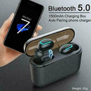 Bluetooth 5.0 Headset TWS Wireless Earphones Twins Stereo 5D Headphones Ear X2B1