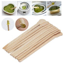 10pcs Wooden Waxing Wax Spatula Tongue Disposable Bamboo Sticks Hair Remova Y1L6