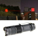 Red Light LED Flashlight 3 Modes Torch Lamp Astronomy Favor Night Vision Ca Z1W1