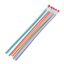 5pcs/lot Colorful magic flexible soft pencil with eraser for kids writing giftBX