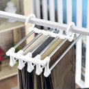 Pants Hanger Closet Organizer Non Slip Multi Layers Stainless Steel Adjusta A1F7