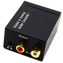 Optical Coax Toslink Digital to Analog Converter RCA L/R Stereo Audio Adapter ES