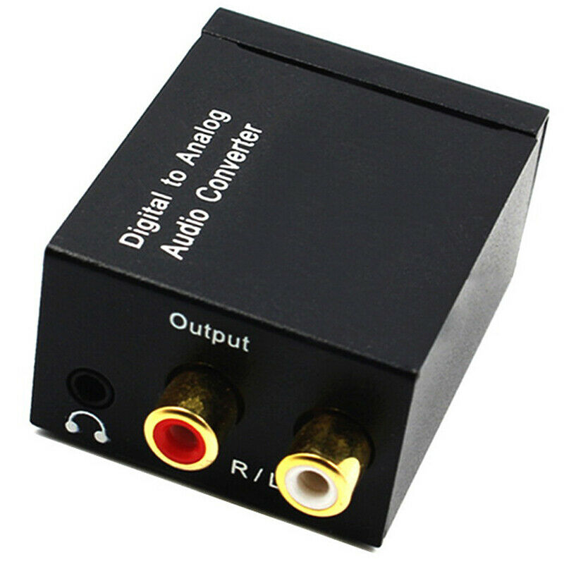 Optical Coax Toslink Digital to Analog Converter RCA L/R Stereo Audio Adapter ES
