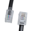 9.3" Black RJ9 Telephone Phone Modem Coil Line Cord Cable E3T4
