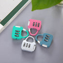 3Dial Luggage Locks Combination Padlock Travel Suitcase Resettable W4D5 Pas P0V1