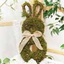 Spring Easter Bunny Wreath Rattan Rabbit Garland Hanger Window Party Decor