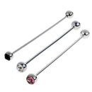 3Pcs Men's Collar Brooch Tips Plain Tie Ball Pin Bar Clasp Clip