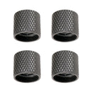 4x Iron Guitar Bass Volume Tone Control Knobs Black String Instrument Parts