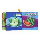 Soft Cloth Book Baby Kids Child Early Educational Cartoon Book Toys (Fruit) A