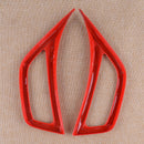1Pair Red ABS Leaf Plate Air Inlet Trim Cover Fit for Jeep Wrangler JL 2018-2019