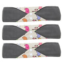 3Pcs 11.8" Heavy Flow Bamboo Cloth Menstrual Sanitary Pads Reusable Washable