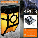 4Pcs 60mA Solar Powered LED Fence Wall Lights Outdoor Patio Shed Path Lamp