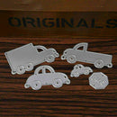 5PC Car Metal DIY Cutting Dies Stencil Scrapbook Paper Kid Card Embossing