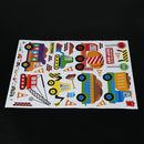 Digger building construction truck car stickers wall decals kids bedroom di