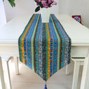 Bohemian Table Runner Mat Tablecloth Tassel Wedding Decor 30cm*220cm Green