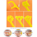 40X Dental Floss Flosser Picks Toothpicks Stick Oral Care Interdental Brushes OZ