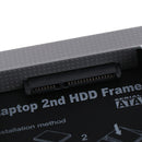 12.7mm Aluminum Alloy 2nd HDD Caddy IDE to SATA 2.5" HDD SSD Case OZ