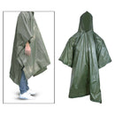 Raincoat Hooded Rain Coat Jacket Outdoors Poncho Ground Sheet Eyelet Shelter
