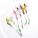 6Pcs Simulation Prawn Fishing lure Multicolor Luminous Tackle Bait Soft baitBX